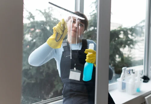 Nettoyage de vitres intérieures et extérieures à la Bourboule